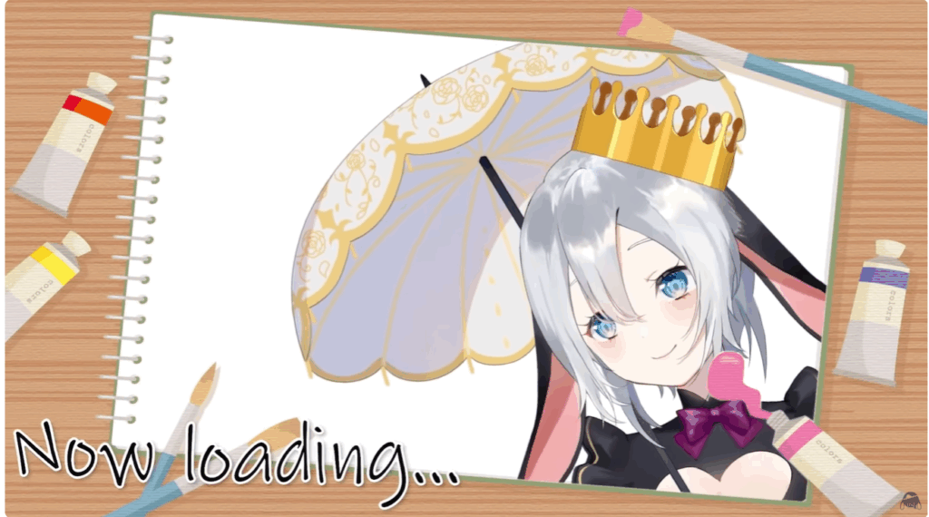 山黒音玄は兎耳のついた幽霊設定のVTuber