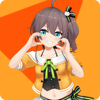 夏色まつりさんのホロライブ公式ビジュアルです。