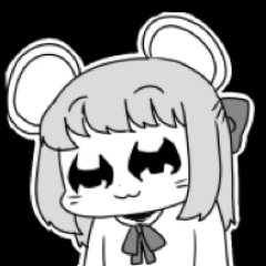 まかだみあさんのXプロフィール画像より、鼠の耳を付けた可愛らしい女の子の画像。