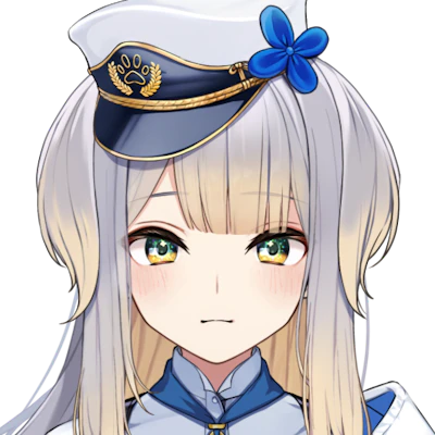 栞葉るりは、犬のおまわりさんというキャラクター性を持った白髪の可愛い女の子