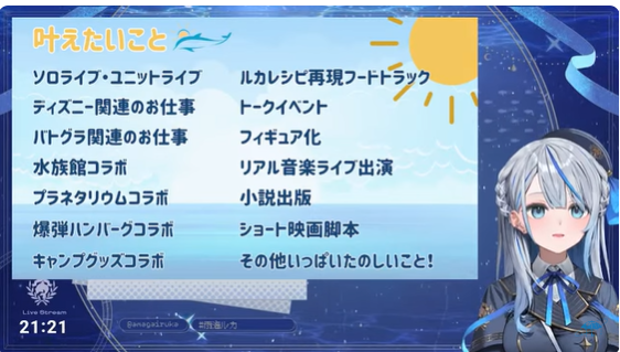 雨海ルカの目標はたくさんある