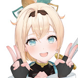 風真いろはのYouTubeアイコンは両手でピースしている