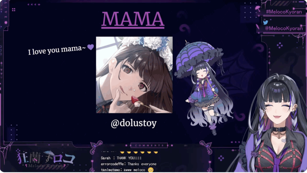 狂蘭メロコのママを紹介している画像
