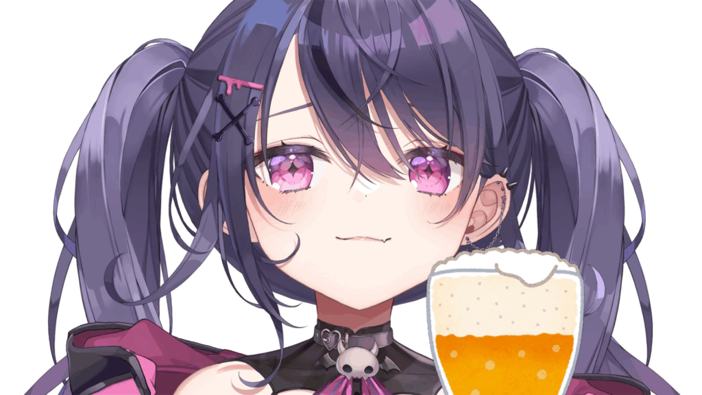 甘音あむはかなりお酒が好きで、よく飲酒配信をしている。