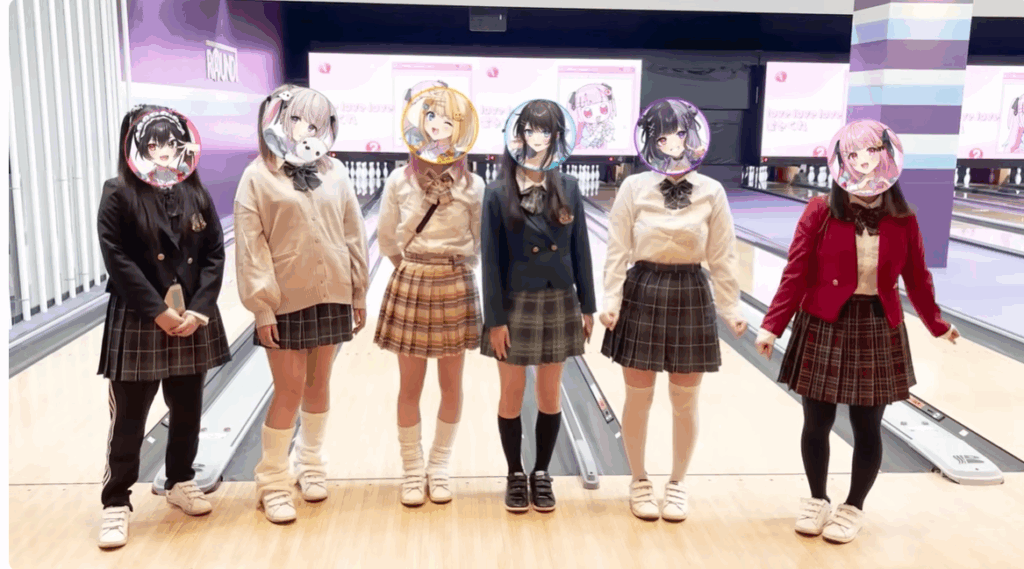 光葉エニの中の人と言われるBabynicoの顔バレ画像として顔を隠した実写の配信もあった。