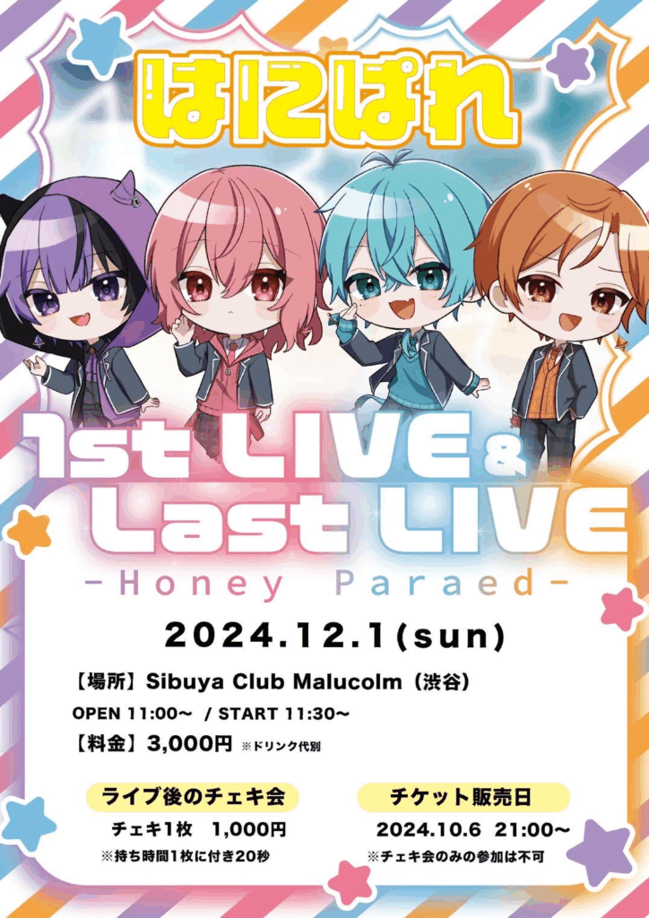 篠宮ゆのの前世・中の人と言われる水音シオの所属していたグループ「はにぱれ」