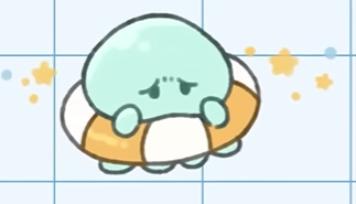 白砂あやねのマスコット もぐぐ クラゲキャラクター